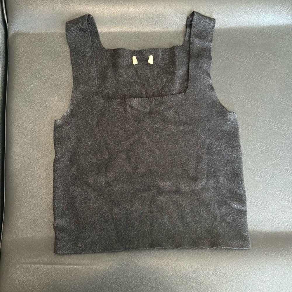 Black Sparkly Tank Top